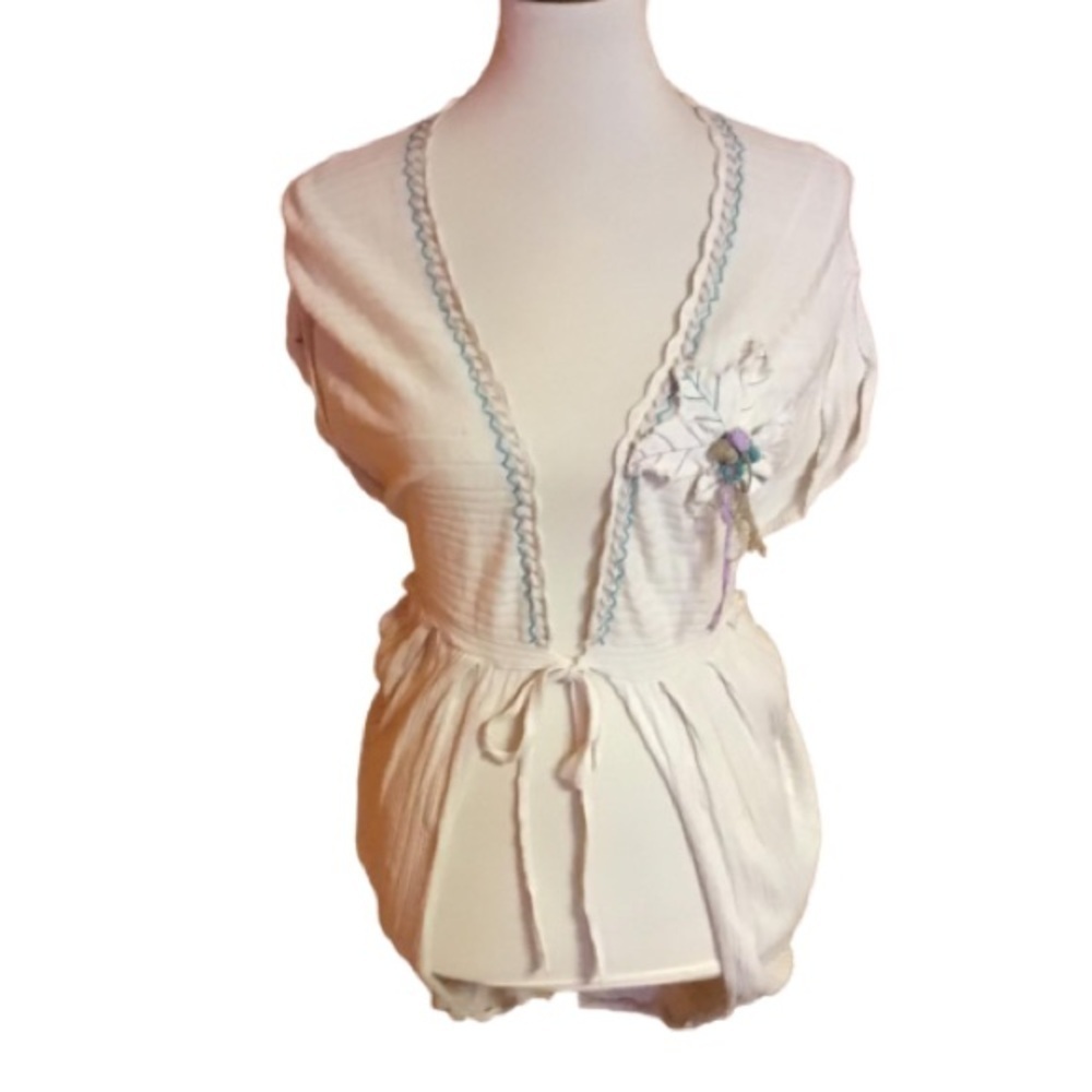 Freelance for Anthropologie boho flower cover up